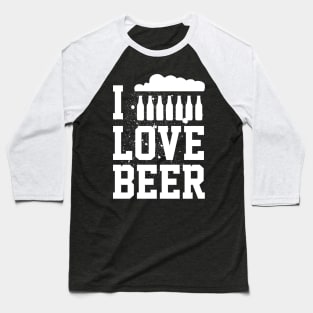 I Love Beer Baseball T-Shirt